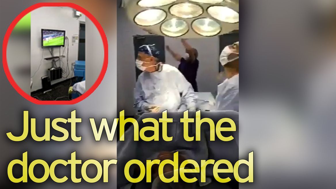 Βίντεο: Χειρουργοί άφησαν τον... ασθενή με το νυστέρι, για να δουν τα πέναλτι Χιλής-Πορτογαλίας!